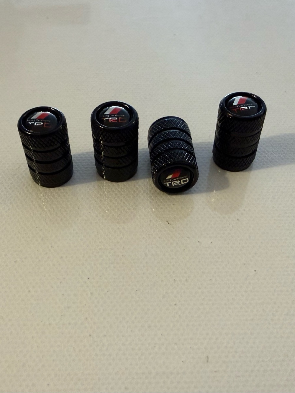 TRD Toyota Valve Stem Caps in Black Set of 4 NWT